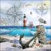20 Moments by the Sea Napkins | Anchor & Seagull Design | 33x33cm Beach & Maritime Decor - International Shipping Available - Buy Online on SooperMarket.com
