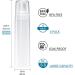 8.5oz White Foam Pump Bottle 4 Pack - Refillable Travel Hand Soap & Shampoo Dispenser - Buy Online on SooperMarket.com