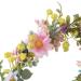 Delicate Flower Crown Ethnic Style Girls Cosplay Fairy Hair Hoop Bride Wedding Party Headband with Long Leaves Tassels - Buy Online on SooperMarket.com