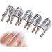 5PCS/SET Reusable Nail Art Extension Forms Guide Acrylic Nail Uv Gel Nail Extention Tips Nails Aluminum Form Guide(Silver) - Buy Online on SooperMarket.com