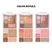 COLORGRAM Multi Cube Palette 5 Colors - 01 Basic Cube | Daily Makeup Eyeshadow Palette - Matte, Glitter, Shimmer Shades - 0.3 fl.oz - Buy Online on SooperMarket.com