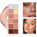 VERONNI 12 Color Cream Concealer Palette for Face Contouring and Full Coverage - Professional Makeup Essential - Buy Online on SooperMarket.com