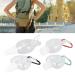 Portable Travel Bottles Set - 50ml Leakproof Keychain Bottles for Soap Shampoo & Conditioner - Refillable Transparent Plastic - Buy Online on SooperMarket.com