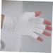 OSALADI 1 Pair Uv Gloves Womens Gloves Nail Lamp Light Nail Gel Uv Hand Protection Gloves for Nails Uv Manicure Gloves Summer Beach Gloves Professional Protection Fingerless Gloves Shield 19.5x8cm White - Buy Online on SooperMarket.com