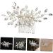 Beavorty Wedding Hair Comb Bridal Headwear Wig White Crystal Decorative Hair Comb - Buy Online on SooperMarket.com