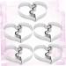5pcs Fruit Cakes Animal Crackers Biscuits Metal Candy Ocean Cookie Chocolate Vegetable Stainless Steel Molds Eiffel Tower Shape Molds Cake Baking Molds Mini Diamond Ring Bridegroom 7.5x5.5cm Silver - Buy Online on SooperMarket.com