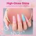 AUBSS Pastel Gel Nail Polish Set - 6 Summer Colors - Soak Off LED Kit for Women - Buy Online on SooperMarket.com