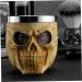 Stainless Steel Shaving Bowl Soap Cup for Foaming | Beard Brush Shaving Mug Skull Design - Buy Online on SooperMarket.com