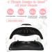 FAKZE NAGELROCKNER LAMP 180W - UV LED Nail Lamp for Shellac & Gel Polish | Digital Display 66 LEDs Timer (10/30/60/99S) | X10 Rose Gold | International Shipping Available - Buy Online on SooperMarket.com