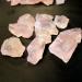 1pcs Natural Raw Pink Rose Quartz Crystal Rough Stone Specimen Crystal Love Natural Stones and Minerals Fish Tank Stone (Size : 30-40g)