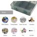9 Grids Plastic Organizer Box with Dividers - Ideal for Jewelry, Crafts, Small Parts - 1 Pack - Buy Online on SooperMarket.com