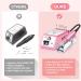 Professional Electric Nail Drill 30000 RPM Efile Tool for Acrylic Gel Nails - Pink | Nail Drill Bits Set and Sanding Bands Included - Buy Online on SooperMarket.com