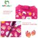 UPF 50+ Sun Protection Baby Girl One Piece Swimwear Suit with Sun Hat - 3-6 Months Rose - Buy Online on SooperMarket.com