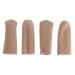 FOMIYES 2 Pairs Finger Guard Silicone Gel Silicone Toe Sleeves Gel Removers Toe Blister Sleeve Gel Finger Caps Toe Protector Gel Toe Tubes Finger Protector Red Finger Cots Pearlescent