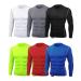 Hicarer 6 Pack Men's Athletic Compression Shirts Dry Athletic Workout Running Shirts Long Sleeve Top Sport Shirts Multicolor XX-Large
