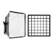 GVM Foldable Softbox Diffuser with Grid Beehive for RGB 800D/560AS/480LS Series LED Video Light Suitable for Studio Lighting Portrait Photography Video Lighting Led Panel 2 Packs 11"x11"