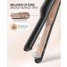 WEEYUM 1/2 Inch Mini Flat Iron - Best Small Hair Straightener for Short Hair Edges & Pixie Cuts - Dual Voltage Gold - Buy Online on SooperMarket.com