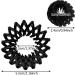 Hair Ring Bun - Sorcery Hair Clamp Avian roosts Styled Clips | Non-Skid Design Mobile roosts Plate Hairpin Expandable Ponytail Holder Hair Ornaments for Ladies Females 5.5 Inches Black - Buy Online on SooperMarket.com