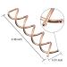 eBoot Spiral Hair Pin Spin Clip 20 Pack (Rose Gold) - DIY Hair Styling Bun Stick - Spiral Hair Clip Spin for Easy Hairstyles - Buy Online on SooperMarket.com