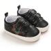 Cheerful Mario Baby First Walking Shoes - Soft PU Leather Prewalkers 3-6 Months (Black Star) - Buy Online on SooperMarket.com