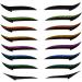 PLAFOPE 72 Pairs Glitter Eyeliner Reusable Eyeliner Sticker Instant Eyeliner Stickers Double Side Tape - Buy Online on SooperMarket.com