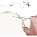 Acronde 2PCS Vintage Stork Shape Sewing Scissors - Stainless Steel Tailor Scissors for Embroidery, Craft, and Everyday Use (Gold) - Buy Online on SooperMarket.com