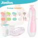Zooawa 20 in 1 Electric Baby Nail Trimmer Kit - Nail Clipper, File & Polish Grooming Set for Newborns to Adults - Pink - Buy Online on SooperMarket.com