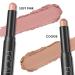 FOCALLURE Shimmer Cream Eyeshadow Stick Set - Long Lasting Waterproof Eye Shadow Crayon in Mocha Pink - 2 Pcs Highlighter Pencil for Brightening Eyes - Buy Online on SooperMarket.com