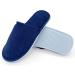 Jomix guests slippers 2 pair of guest hand shoes set unisex washable terry lip frote bathing shoes travel hotel slippers Rustchfeste 36/37 EU X-Schmal 01 blue 2 pair small 2 number