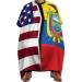 American and Ecuador Flag Barber Cape Adult Haircut Cape Hairdressing Apron for Home Salon Barbershop