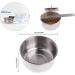 PINVNBY Stainless Steel Parrot Feeding Cups - Pack of 2 | Bird Food Dish with Clamp Holder for Cockatiel Conure Budgies Parakeet Macaw Chinchilla - Buy Online on SooperMarket.com