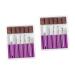POPETPOP 2 Sets Nail Drill Bits Nail Tools Manicure Tools Natural Nails Pedicure Tools Nail Drill Tool Nail File Bits Faux Nails Artificial Nails Nail Drill Heads 5 Piece Set Alloy Purple 6.5x5.5cmx2pcs Purplex2pcs