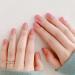 Handcess 24 Pcs Medium Pink Ballerina Press On Nails | Glossy False Nails for Women & Girls - Perfect for International Shipping - Buy Online on SooperMarket.com