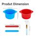 Silicone Wax Warmer Liner 2pcs - Non-Stick Insert for 16oz Electric Waxing Kit with Spatulas & Brushes - Reusable Wax Pot Replacement for Hair Removal - Buy Online on SooperMarket.com