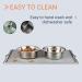 Peggy11 6-Cup Stainless Steel Anti-Slip Dog Bowls - Set of 2 - Buy Online on SooperMarket.com