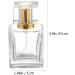 OSALADI Refillable Perfume Spray Bottle - Empty Glass Atomizer for Travel - Golden Perfume Bottle - Buy Online on SooperMarket.com