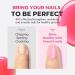 Modelones 15ml 8-in-One Nail Ridge Filler Strengthener Base Coat Nail Polish Repair Nail Growth Treatment for Thin and Damaged Nails Pink - Buy Online on SooperMarket.com