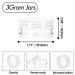 ZEJIA 3g Sample Containers with Lids - 25 Pack Clear Lip Balm Cosmetic Jars - Buy Online on SooperMarket.com