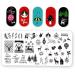Zonster 6-Piece Nail Art Stamping Plates Set - Christmas Tree Deer & Snowflake Designs for Festive Nail Designs - Buy Online on SooperMarket.com
