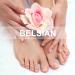 White Rhinestone French Tip Press on Toenails - 48Pcs Full Cover False Nails for Women - Buy Online on SooperMarket.com