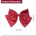 Hair Bow Large Red Hair Bow Hair Clip Hair Bows Bows for Hair Hair Bows for Women Black Bows Hair Ribbons Bow Hair Barrettes French Barrette Hairpin Hair Accessories for Thick Curly Hair - Buy Online on SooperMarket.com