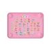 Dr. Betty s - Educational Learning Silicone Placemat / Play Mat with Super Suction and Raised Edges for Babies + Toddlers + Kids | Non-Slip  Dishwasher Safe  Food Grade (Letters  Pink) Pink Letters