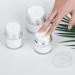 2PCS Airless Pump Bottles | Refillable Moisturizer Dispenser Set - 50ml Travel Size | Portable Vacuum Cream Jar for Cosmetic Storage - Buy Online on SooperMarket.com