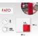 FATO One-Way Paper Napkins - Soft & Gentle 40 Pack 38x38 cm 2-Layer FSC Certified - Perfect for Steakhouse Decor - Buy Online on SooperMarket.com