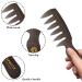 Noverlife 5PCS Men's Pompadour Hairstyling Combs - Professional Wide Teeth Texture Comb Set for Slicked Back Hairstyle - Buy Online on SooperMarket.com