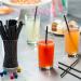 250 Pack Disposable Plastic Drinking Straws - 7.75 High - Black - Eco-Friendly & Durable - Buy Online on SooperMarket.com
