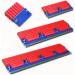 INTBUYING 13 Modular Screen Printing Squeegee Assembling Metal Scraper Sponge Handle 65 Durometer Water Squeegee Ink Scraper
