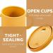 CHENGU Silicone Snack Cup | Spill Proof Food Container for Toddler Baby | Teether Straw & Spoon | 9 Ounce (Yellow) - Buy Online on SooperMarket.com