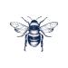 Lasting 1-2 Weeks Juice Ink Temporary Tattoo Semi Permanent for Adults Woman Engraving of Honey Bee White Animal Blue that Look Real Men Women Chest Neck Arm (4 Sheets) Juice Blue Gray White