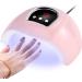 Yurayisen Nail Dryer Curing Lamp LED UV Nail Lamps for Gel Nail Polish with USB Plug 3 Timer Auto Sensor Smart Sensor Manicure and Pedicure Nail Art Tools for Home and Salon Pink - Buy Online on SooperMarket.com